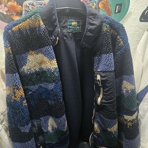 Men's Multicolor Fleece Jacket